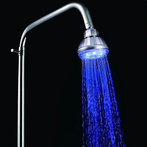 A2010 shower head hydroelectric power three color automatic change